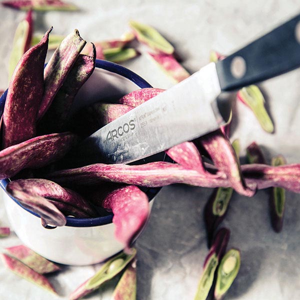 Нож кухонный «Классика»;сталь нерж.,полиоксиметилен;,L=33/21,B=3см;черный,металлич.