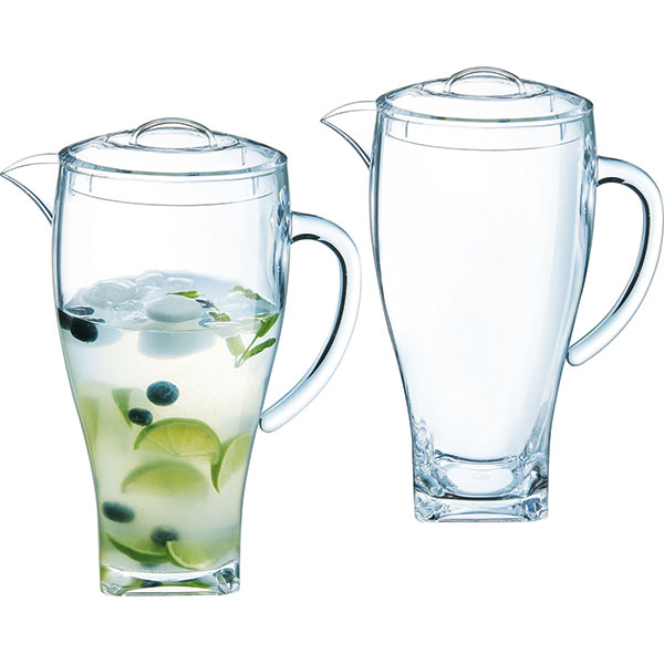 Кувшин с крышкой;пластик;2л