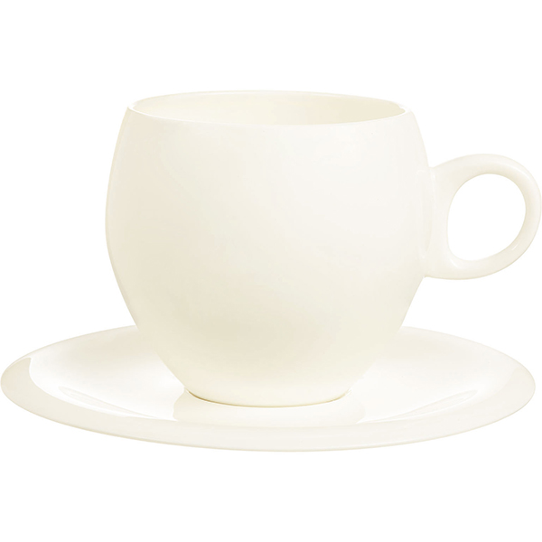 Блюдце «Нектар» для чашки L9605, L9606;фарфор;D=16см;айвори