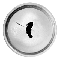 Насадка кондитерская «Маленький лепесток»;сталь нерж.;D=22/12,H=36мм;металлич.