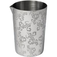 Стакан смесительный «Пробар Премиум Мотиво» с рисунком;сталь нерж.;0,5л;D=90,H=165мм;серебрист.