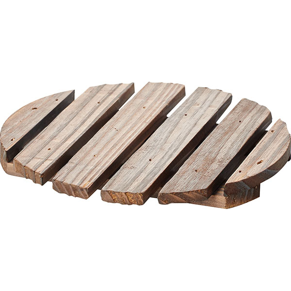 Подставка под горячее круглая;сосна;D=180,H=17мм;коричнев.