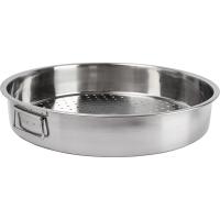 Дуршлаг;сталь нерж.;D=43,H=8см;металлич.