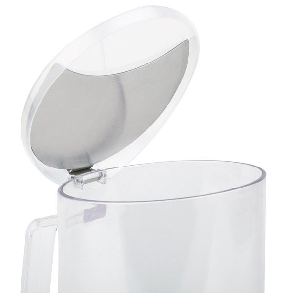 Емкость для мюсли с крышкой;пластик,сталь нерж.;1,5л;D=10,H=28см;прозр.