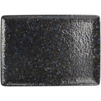 Тарелка «Миднайт Даск»;фарфор;,L=28,B=20см;черный,синий