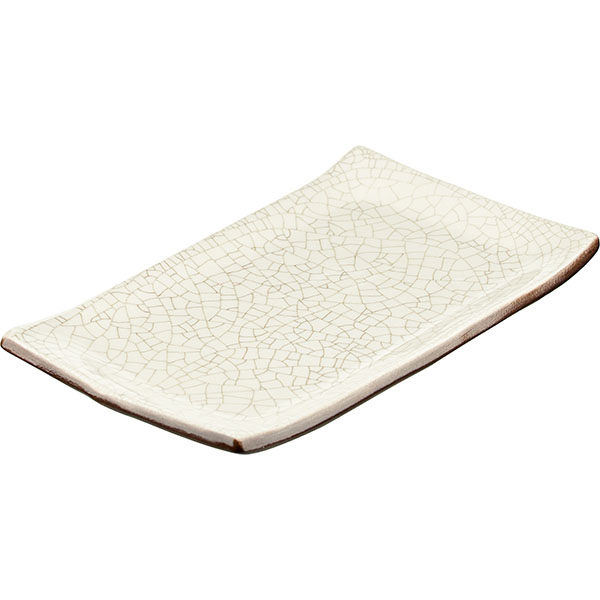 Блюдо для подачи «День и ночь»;керамика;,L=24,B=15,4см;белый,черный