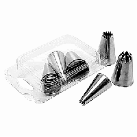 Набор кондитерских насадок «Звезда»[6шт];сталь нерж.