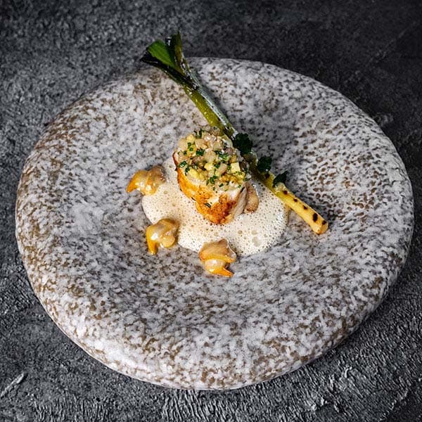 Тарелка «Студио Ро»;керамика;D=254,H=40мм;серый