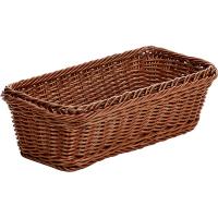 Корзина для хлеба;полиротанг;,H=11,L=32,5,B=17,6см;коричнев.