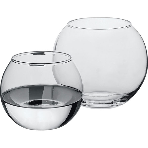 Ваза-шар «Флора»;стекло;420мл;D=7,H=8см;прозр.