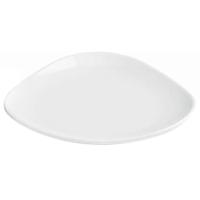 Тарелка «Трилоджи» треугольная;фарфор;,L=21,B=21см;белый