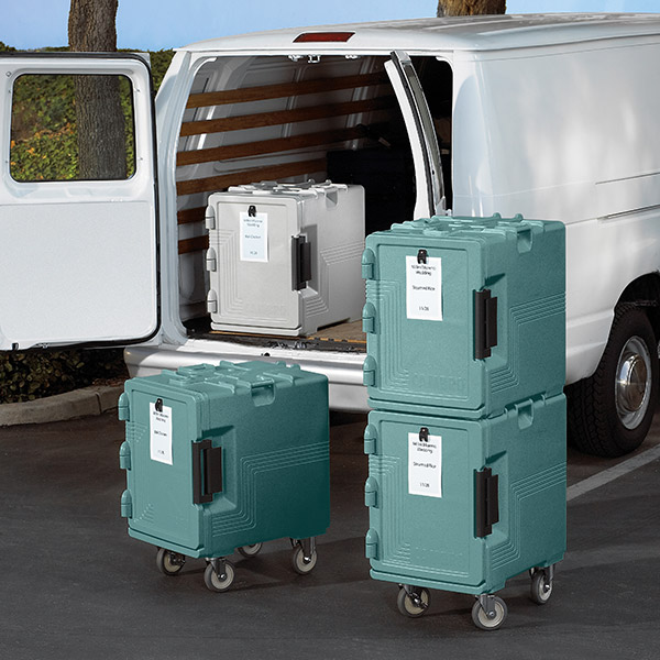 Термоконтейнер с фронтальной загрузкой для гастроемкостей 1/1;пластик;,H=63,L=63,5,B=46см;серый