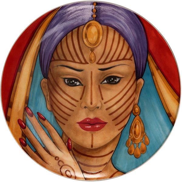 Тарелка пирожковая «Анимае» в ассортименте набор[6шт];фарфор;D=16см;разноцветн.