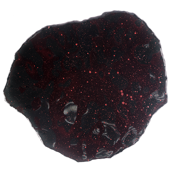 Тарелка «Космос»;стекло;D=22см;черный