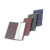 Папка-карта вин съемн.файлы;кожезам.;,L=33,B=19см;зелен.