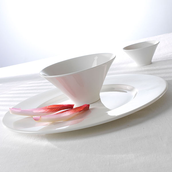 Салатник «Монако Вайт»;фарфор;1л;D=20,H=10см;белый