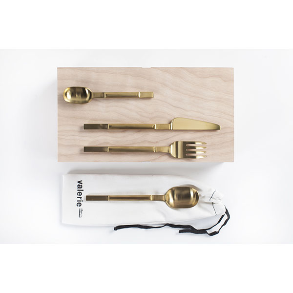 Ложка столовая «Койчи»;сталь нерж.,латунь;золотой