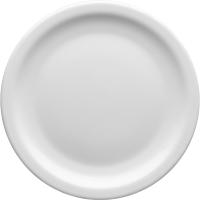 Тарелка «Отельер» мелкая;стекло;D=255,H=20мм;белый