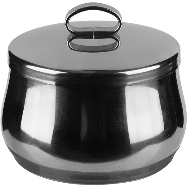 Сахарница;сталь нерж.;350мл;D=85,H=90мм;металлич.