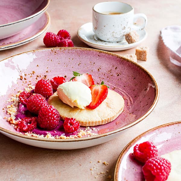 Салатник «Крафт распберри»;фарфор;0,835л;D=216,H=40мм;розов.