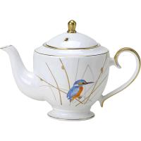 Чайник заварочный «Рид»;кост.фарф.;0,8л;,H=16,5см;белый,золотой Чайник заварочный «Рид»;кост.фарф.;0,8л;,H=16,5см;белый,золотой