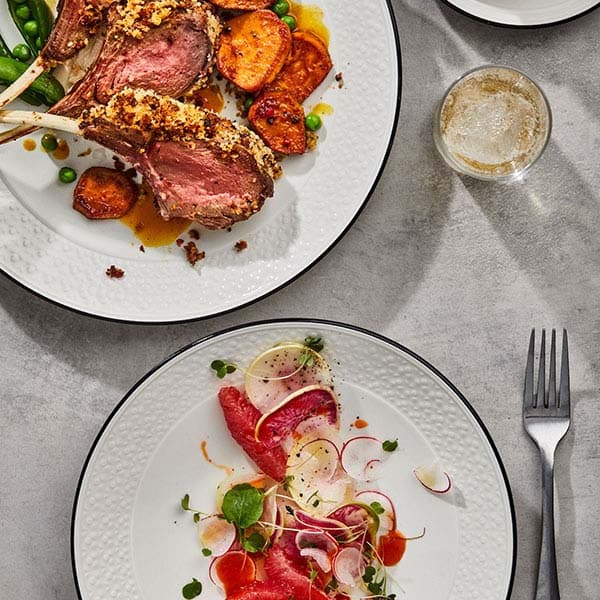 Тарелка «Бид Блэк Бэнд»;фарфор;D=28см;белый,черный