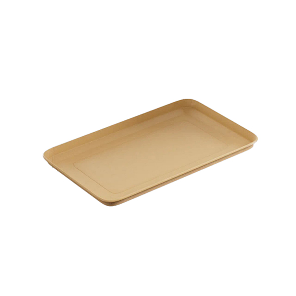 Лоток бумажный OnePlatter для фасовки;картон;,H=12,L=225,B=135мм;св.корич.