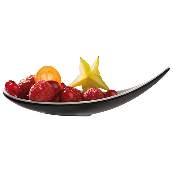 Ложка для комплимента;пластик;,H=45,L=145,B=45мм;черный,белый