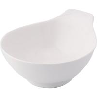 Салатник «Дионис» с ручкой;фарфор;180мл;,H=60,L=120,B=105мм;айвори