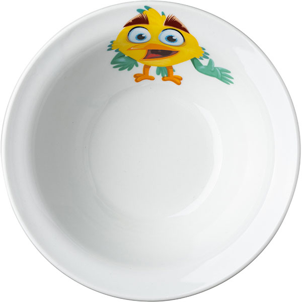 Миска «Радужные птички»;фарфор;0,55л