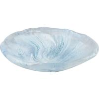 Салатник «Аквамарин»;стекло;125мл;D=16см;голуб.