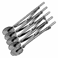 Нож роликовый д/теста 5 лезвий фигурный край;сталь нерж.;D=5,H=7,L=26,B=6см;металлич.