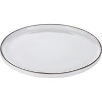 Тарелка «Карактэр» с высоким бортом;керамика;D=150,H=15мм;камен.-серый.