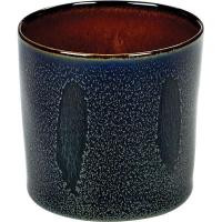 Салатник «Цилиндр»;керамика;250мл;D=75,H=75мм;синий,коричнев.