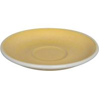 Блюдце «Эгг»;фарфор;D=14,5см;горчич.
