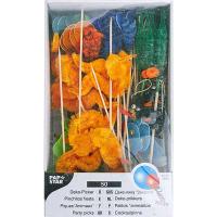 Украшения для коктейлей «Плюшевые зверюшки» на шпажках[50шт];синель,дерево;,L=24см;разноцветн.