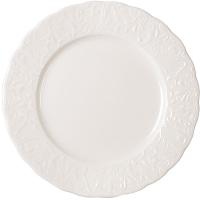 Тарелка «Крим Пера» мелкая;фарфор;D=25см;белый
