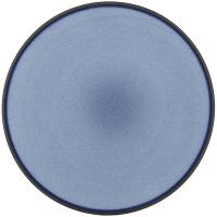 Тарелка «Экинокс» мелкая;фарфор;,H=25мм;синий