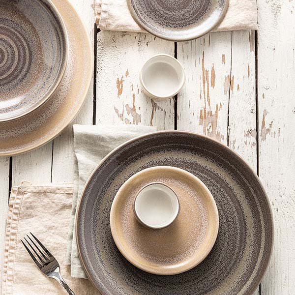 Соусник «Революшн Сэндстоун»;фарфор;55мл;D=65,H=30мм;бежев.