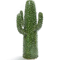 Кактус декоративный L;керамика;,H=39,5,L=24,B=22,5см;зелен.