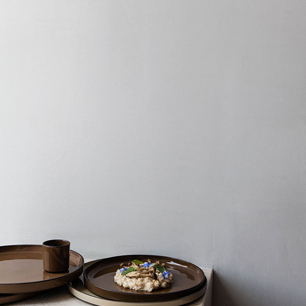 Тарелка «Карактэр» с высоким бортом;керамика;D=21,H=2см;коричнев.