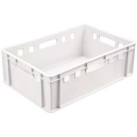 Ящик для продуктов с ручками (от -30 до +60°C);полиэтилен;40л;,H=20,L=60,B=40см;белый