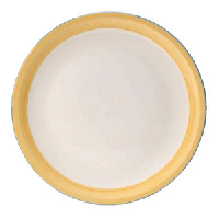 Блюдо для пиццы «Рио Йеллоу»;фарфор;D=310,H=15мм;белый,желт.