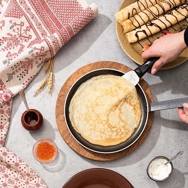 Лопатка изогнутая;сталь нерж.;,L=278/150,B=60мм;металлич.,черный