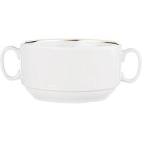 Чашка бульонная;фарфор;470мл;D=117,H=64мм;белый,золотой