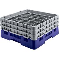 Кассета для бокалов 36 ячеек Dmax=73,Hmax=155мм;полипроп.;,H=18,4,L=50,B=50см;синий