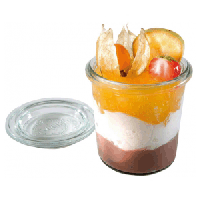 Стакан для подачи с крышкой набор[12шт];стекло;140мл;D=6,H=7см