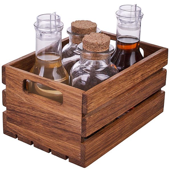 Подставка д/специй;дуб;,H=11,L=21,5,B=15см;коричнев.