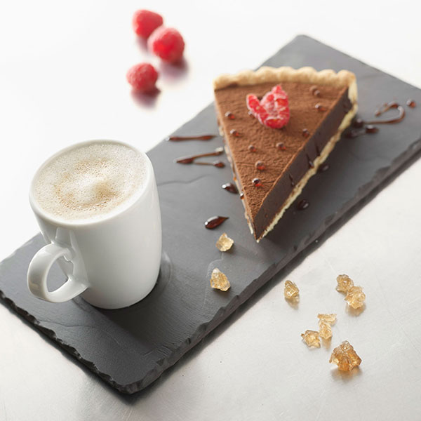 Блюдо для подачи «Базальт»;фарфор;D=5,L=25,B=12см;черный,матовый