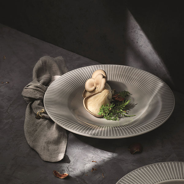 Тарелка для пасты «Виллоу Маст»;фарфор;0,89л;D=28,5см;серый